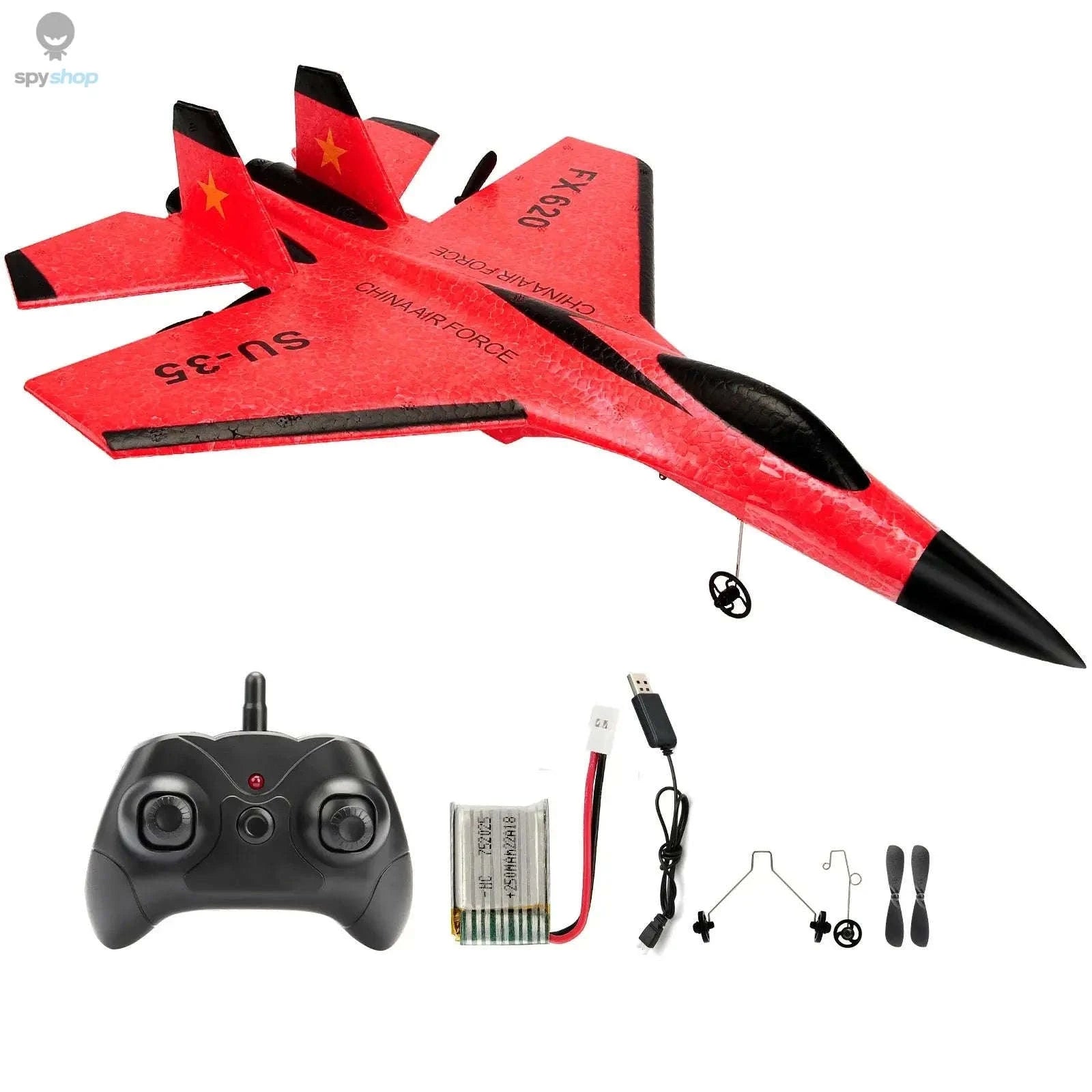 SU35 RC Plane – LED Lights, Agile Control, Outdoor & Indoor Flight-Yellow