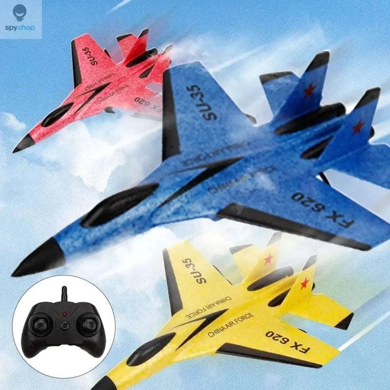 SU35 RC Plane – LED Lights, Agile Control, Outdoor & Indoor Flight-Yellow