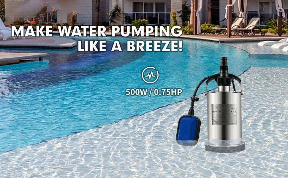 Submersible Sewage Pump for Water Drainage-550W 0.75HP / EU / spain