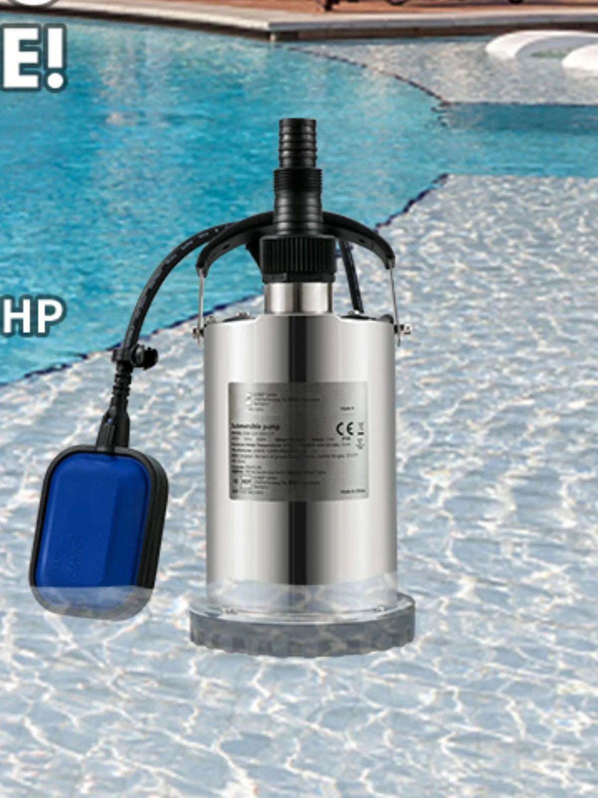 Submersible Sewage Pump for Water Drainage-550W 0.75HP / EU / spain