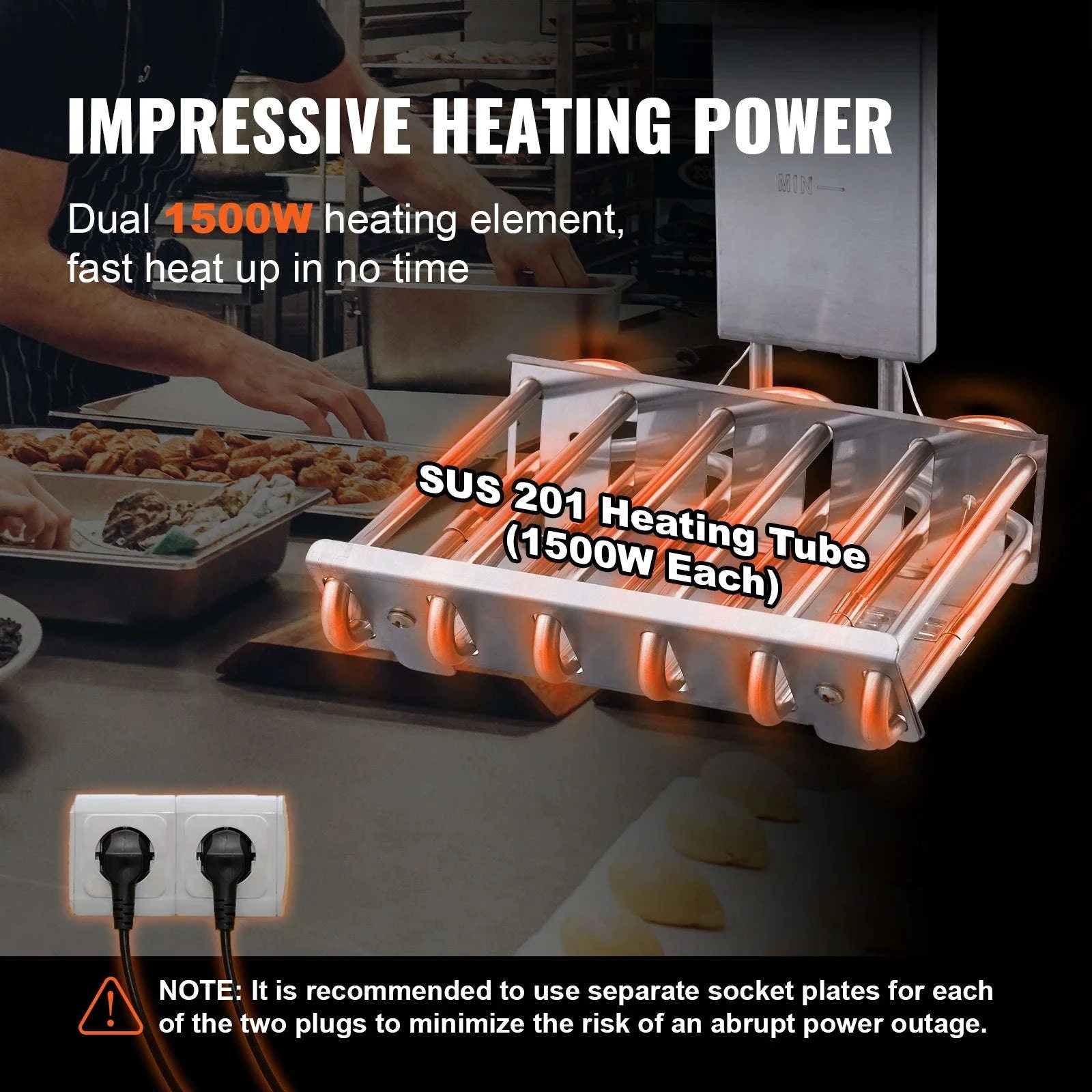 SucceBuy 12L Commercial Electric Deep Fryer with Dual Tanks-not timer no filter / Dual Tanks / EU|GERMANY