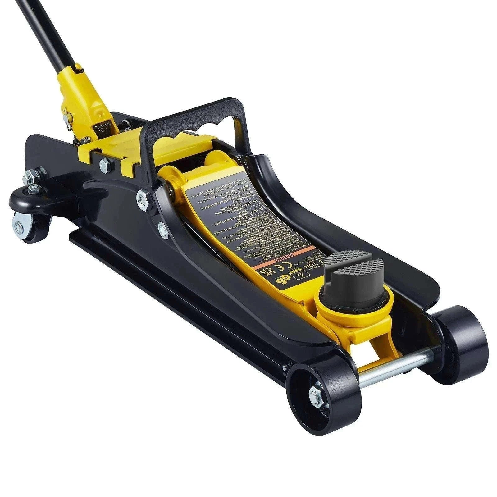 SucceBuy 2.5T Floor Hydraulic Jack Pneumatic Low Profile Floor Jack Heavy-Duty Steel Racing Floor Jack with Piston Lift Pump-Germany