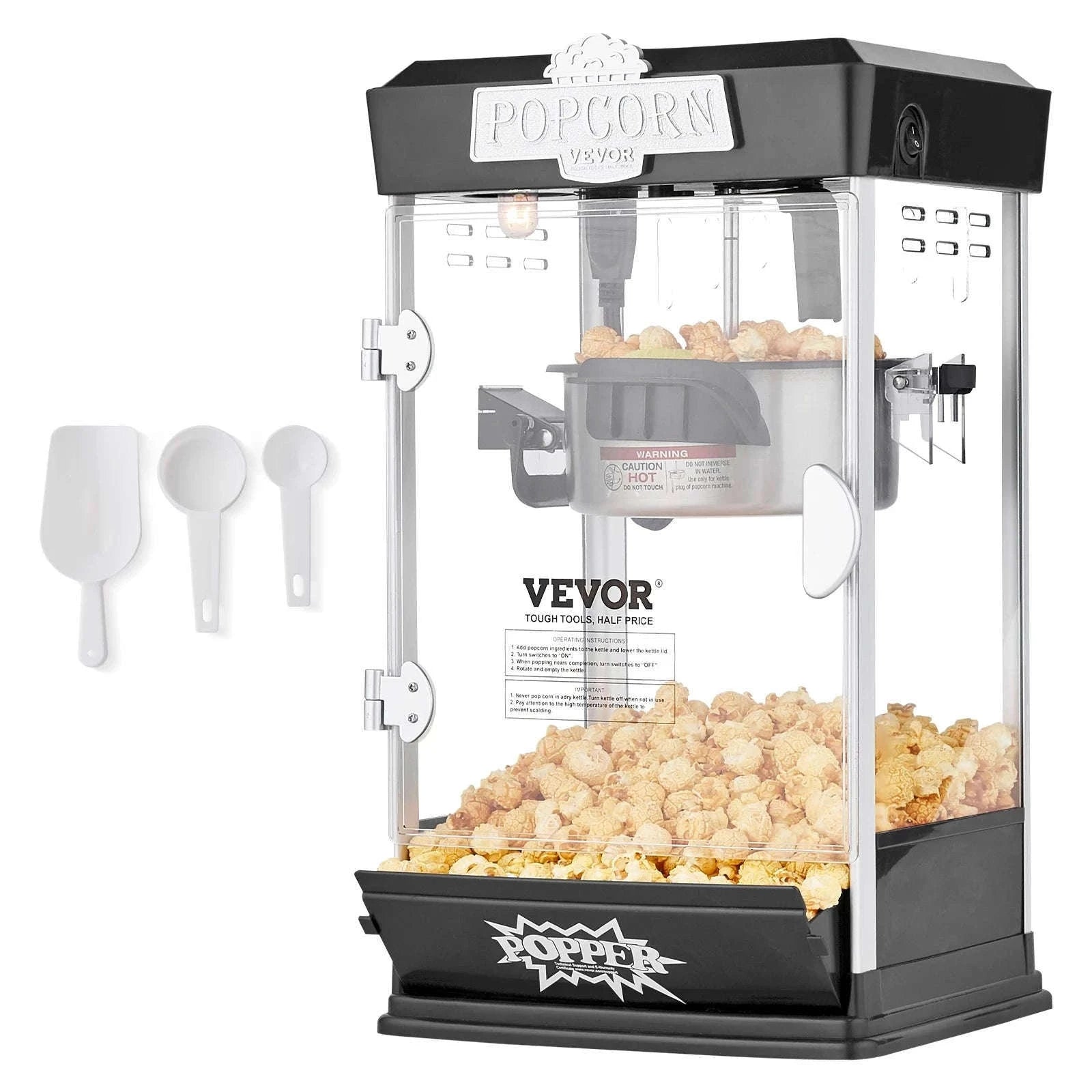 SucceBuy 4Oz Popcorn Maker Commercial Popcorn Machine Countertop Popcorn Maker Includes Tabletop Popcorn Maker 1.5 Gal per Batch-4 Oz Red / Germany