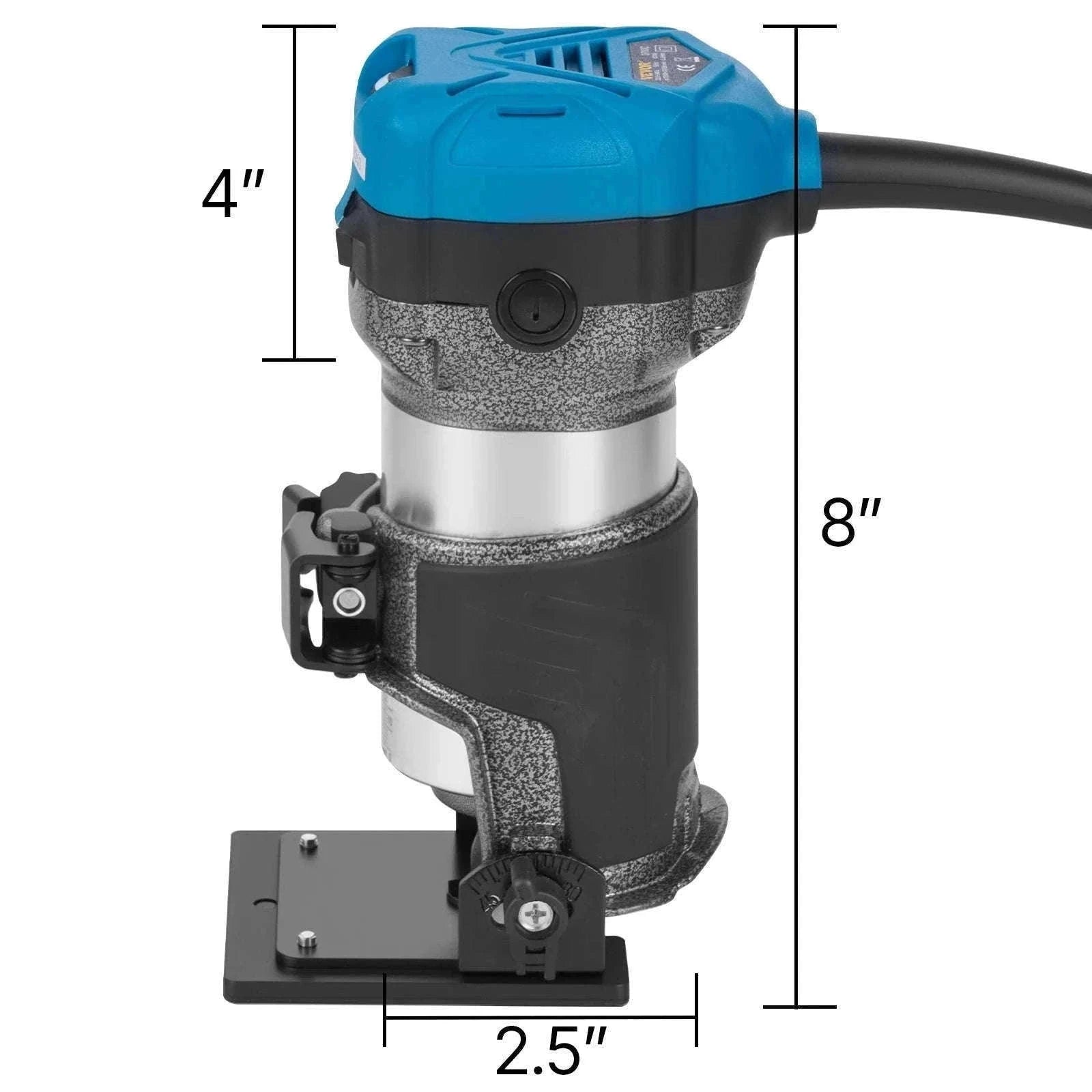 SucceBuy 800W Soft Start Compact Router Kit Variable Speed 10000-30000Rpm with Fixed Base, Plunge Base, Tilt Base and Offse Base-3 Bases / Germany