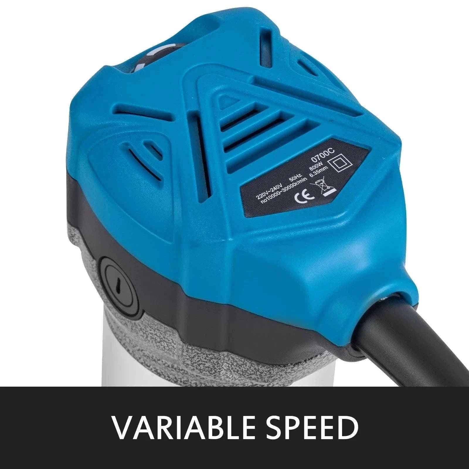 SucceBuy 800W Soft Start Compact Router Kit Variable Speed 10000-30000Rpm with Fixed Base, Plunge Base, Tilt Base and Offse Base-3 Bases / Germany