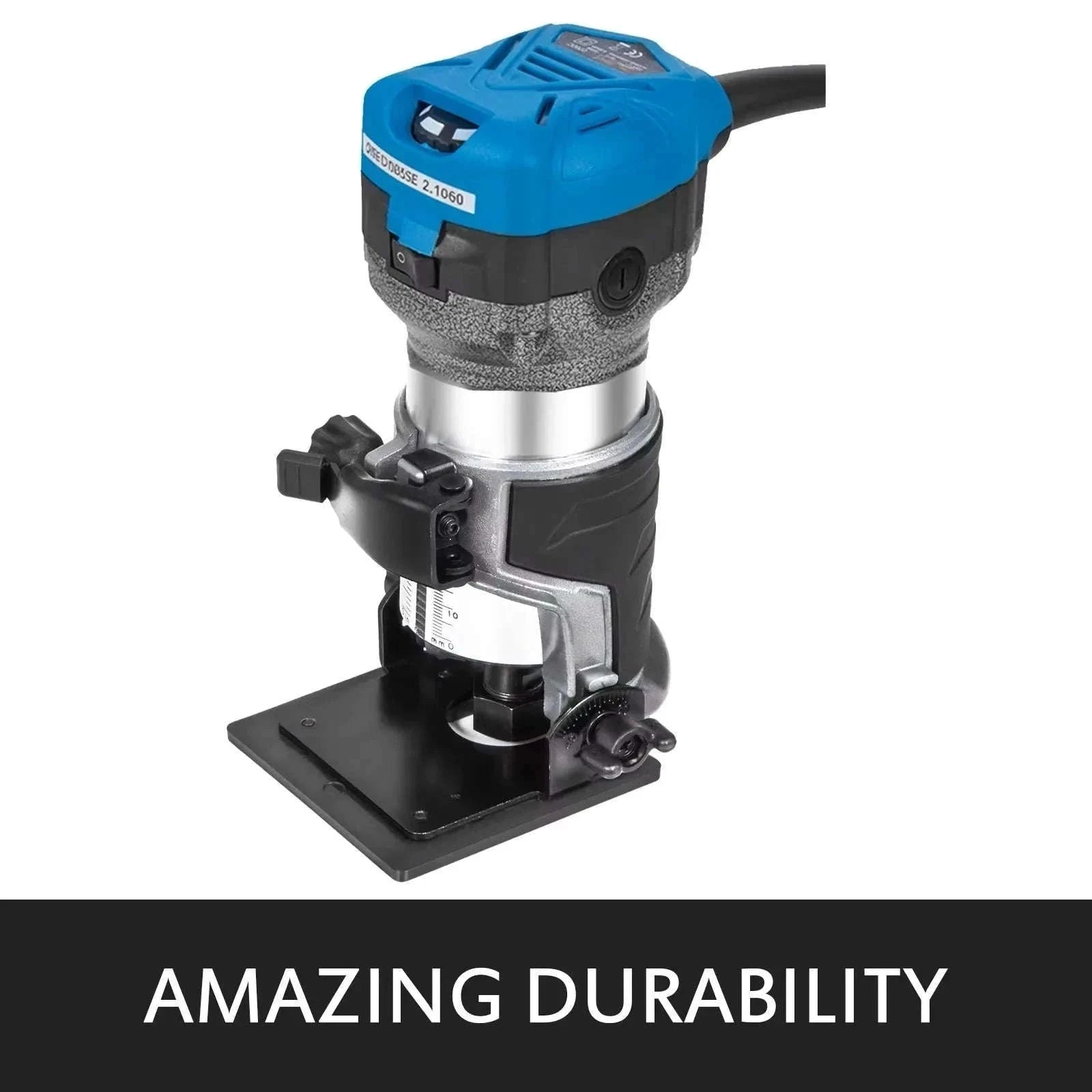 SucceBuy 800W Soft Start Compact Router Kit Variable Speed 10000-30000Rpm with Fixed Base, Plunge Base, Tilt Base and Offse Base-3 Bases / Germany