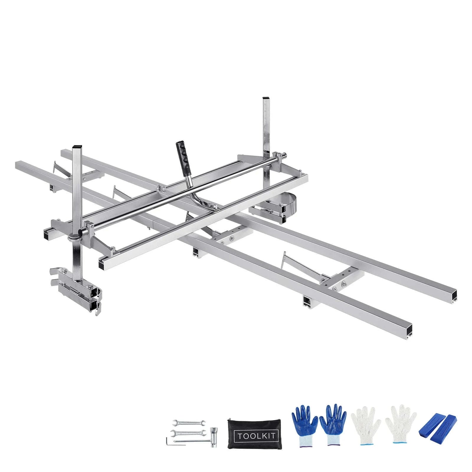 SucceBuy Chainsaw Mill Planking Milling 14-36 Inch Guide Bar Wood Lumber Cutting Portable Sawmill Aluminum Steel Chain Saw Mill-14-36in / spain