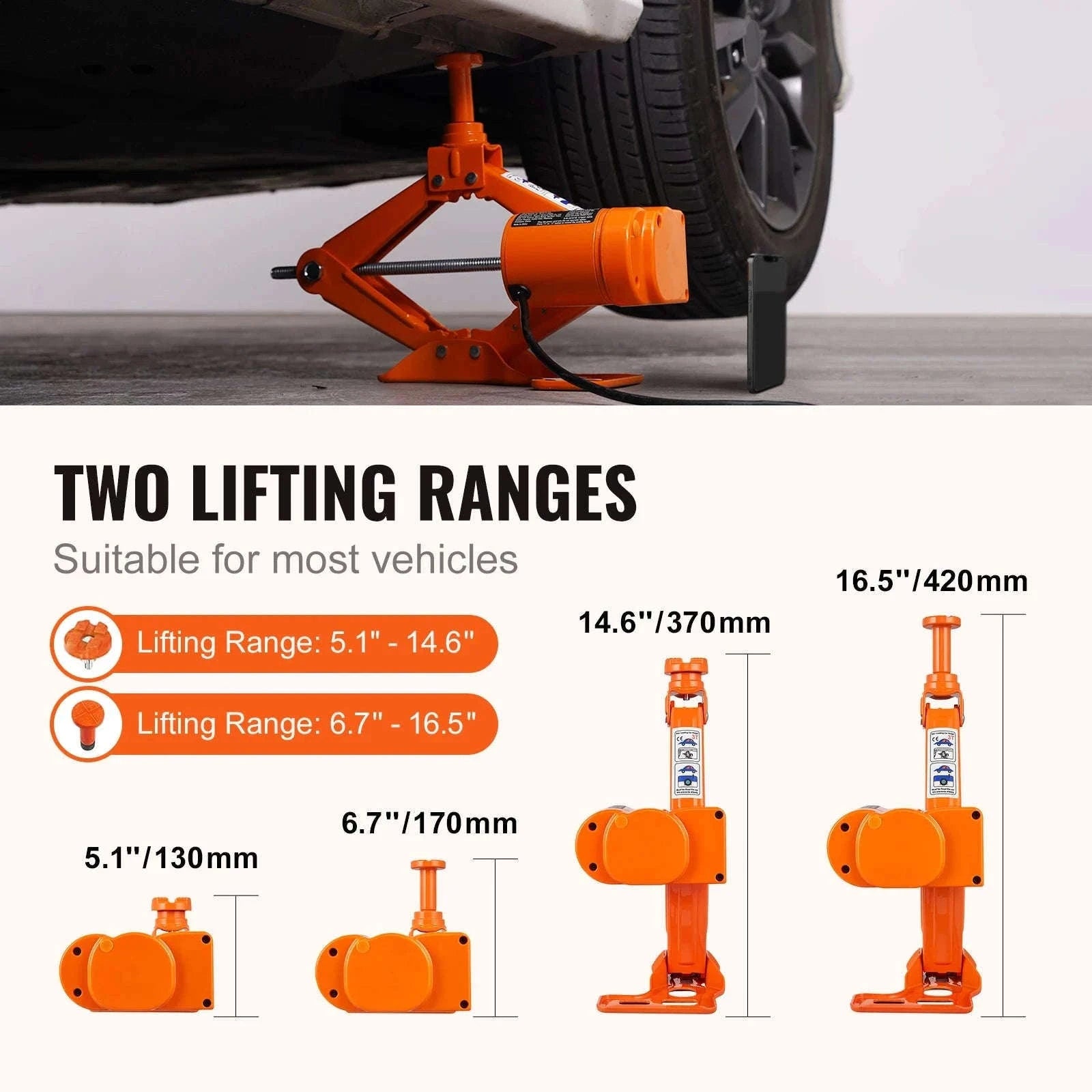 SucceBuy Electric Car Jack 3 Ton/6600lbs 12V Electric Scissor Jack Portable Car Jack for SUV Truck Sedan Tire Change Replacement-3T Jack / spain