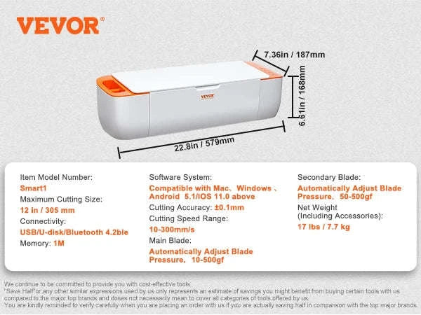 SucceBuy Vinyl Cutter Machine 14-Inch Plotter-14in Black / spain
