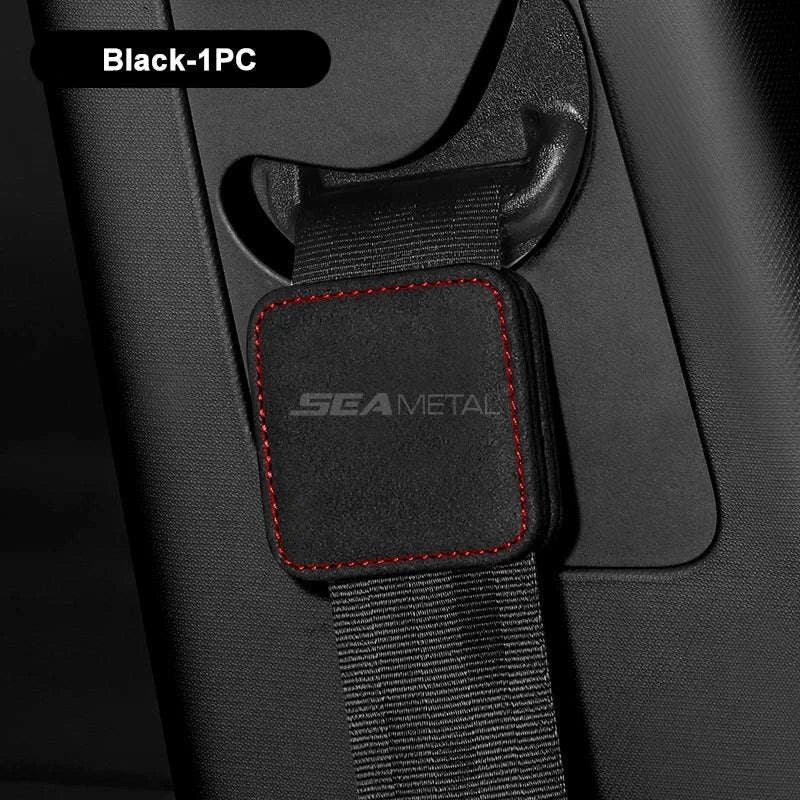 Suede Car Seat Belt Clip Extender-Brown