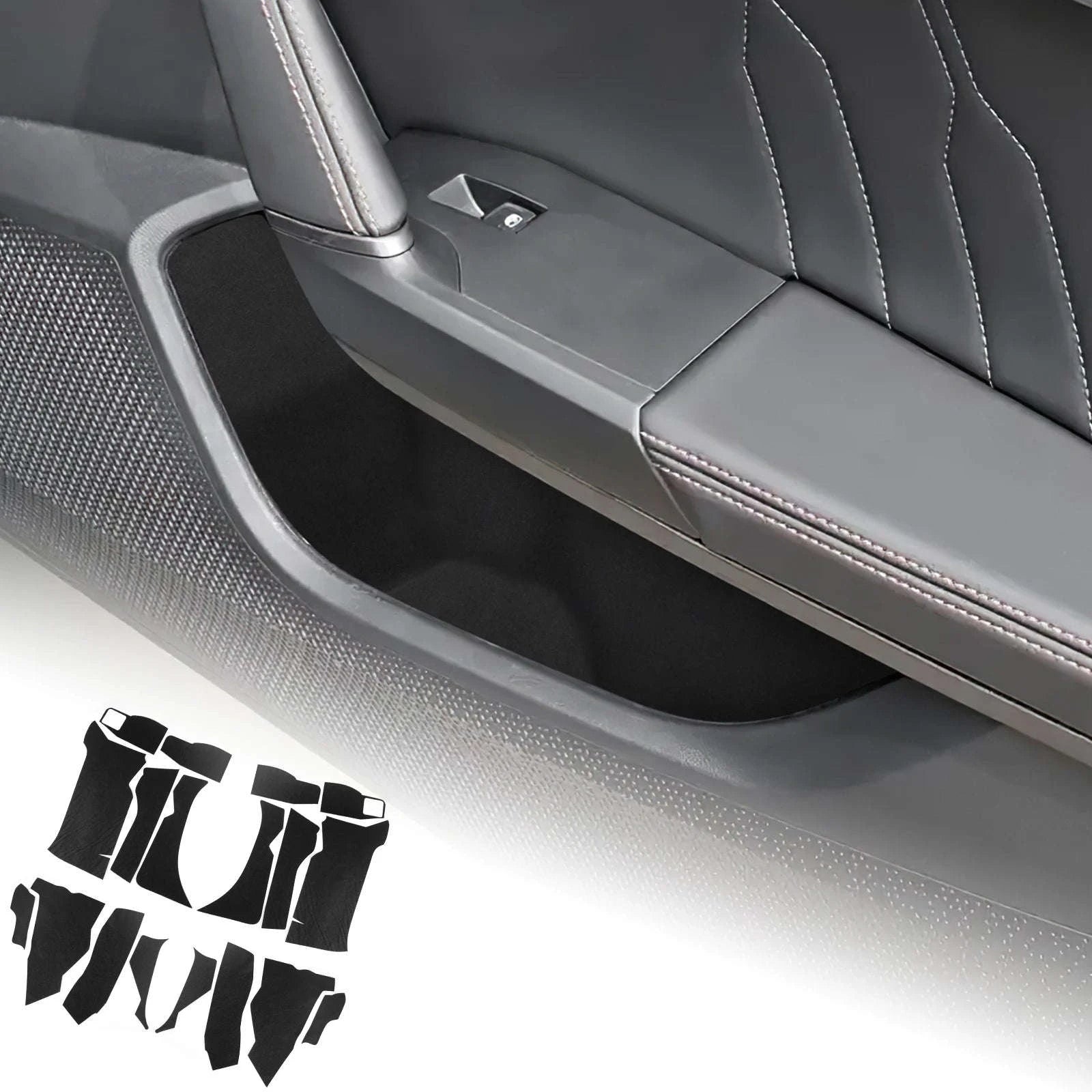 Suede/Polyester Interior Trim Sticker for Seat Leon and Cupra-1Set / Germany