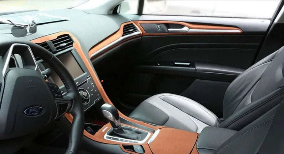 Suede Velvet Vinyl Wrap Film for Vehicle Interior-Brown / 40X135 CM