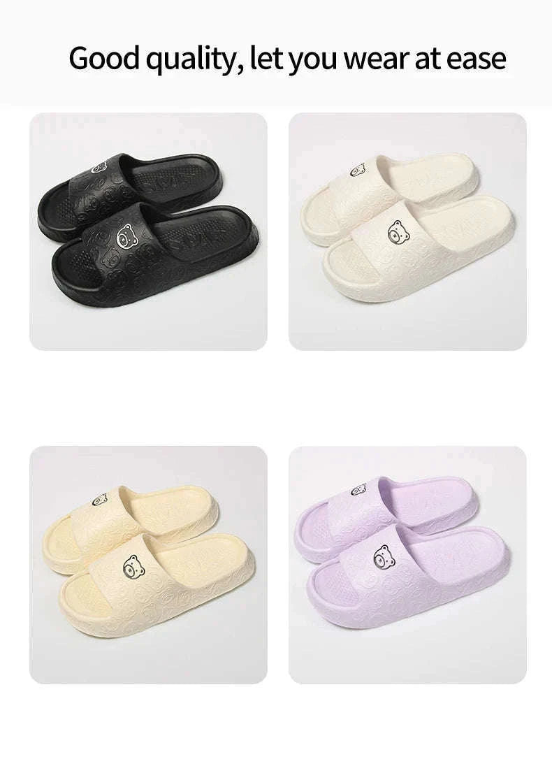 Summer Non-Slip EVA Home Slippers for Comfortable Indoor Wear-PURPLE / 40-41