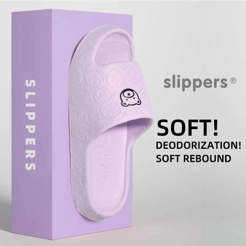 Summer Non-Slip EVA Home Slippers-PURPLE / 40-41