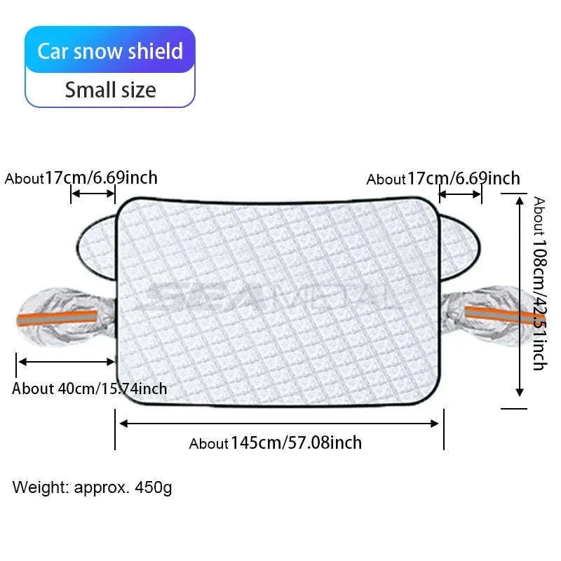 Summer Windshield Cover UV Reflective Sun Shade Waterproof-Large