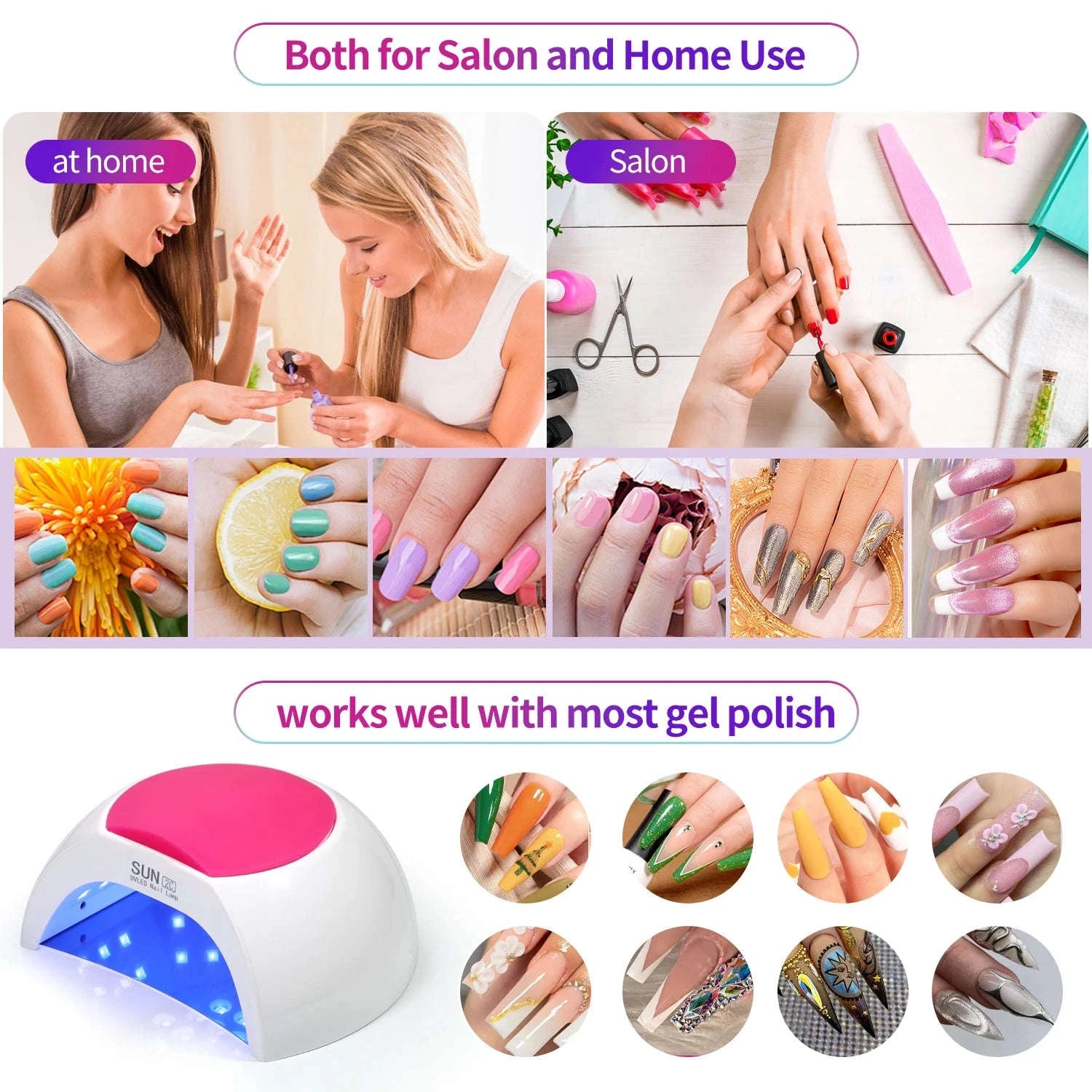 Sun2C Nail Lamp 48W Gel Polish Dryer-SUN 2C / EU