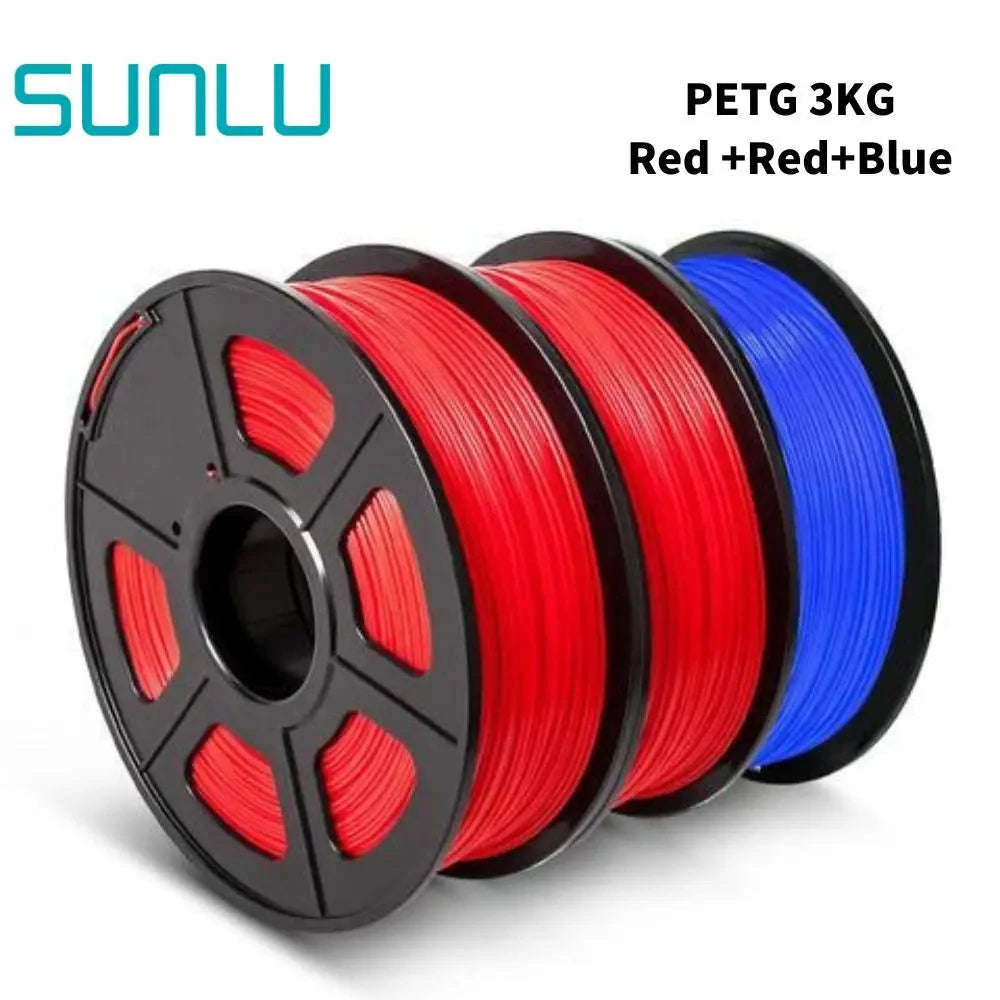 SUNLU PETG 3D Filament 1KG (3 Rolls) 1.75mm-PETG-WT-3KG / United States