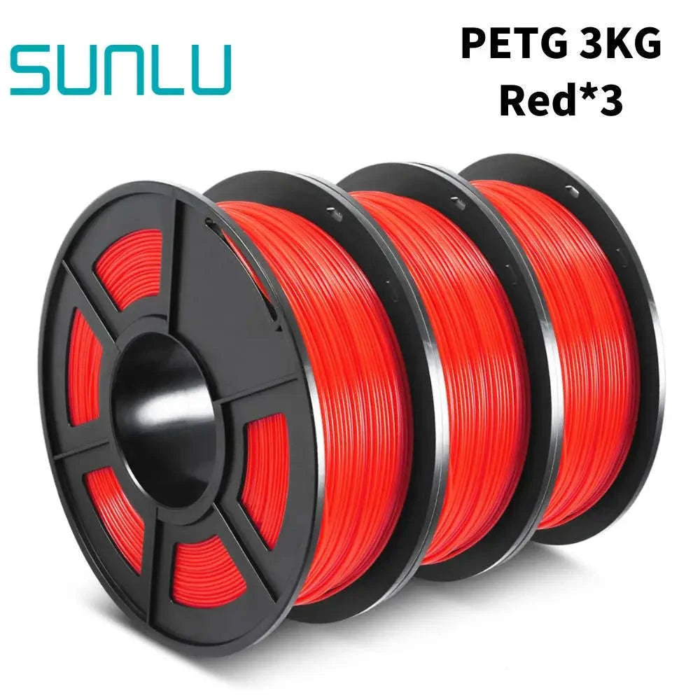 SUNLU PETG 3D Filament 1KG (3 Rolls) 1.75mm-PETG-WT-3KG / United States