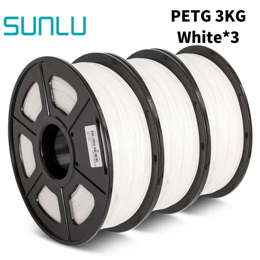 SUNLU PETG 3D Filament 1KG (3 Rolls) 1.75mm-PETG-WT-3KG / United States