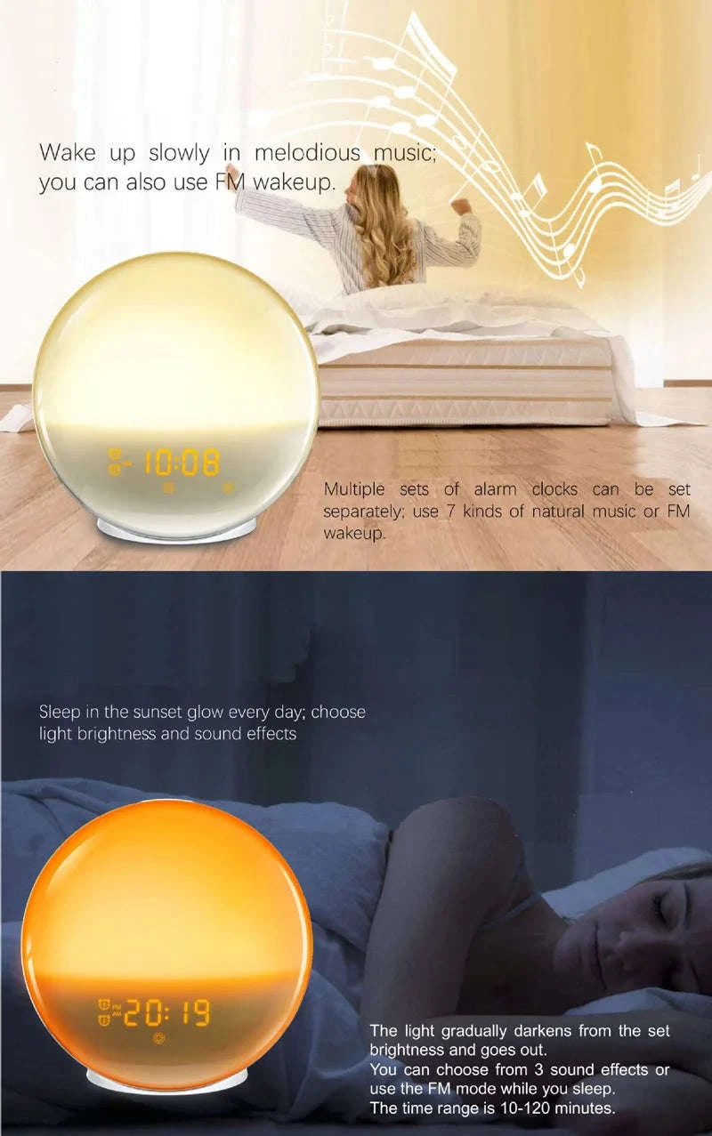 Sunrise Alarm Clock Wake Up Light-NZ6688J