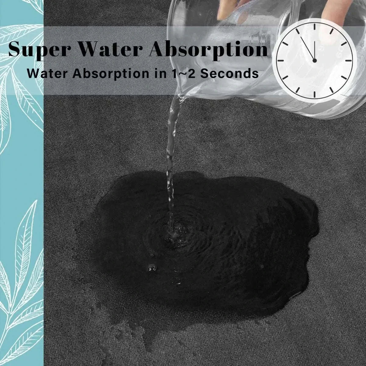 Super Absorbent Bath Mat – Coral Velvet Comfort and Non‑Slip Stability-01 white / 60cm x 200cm