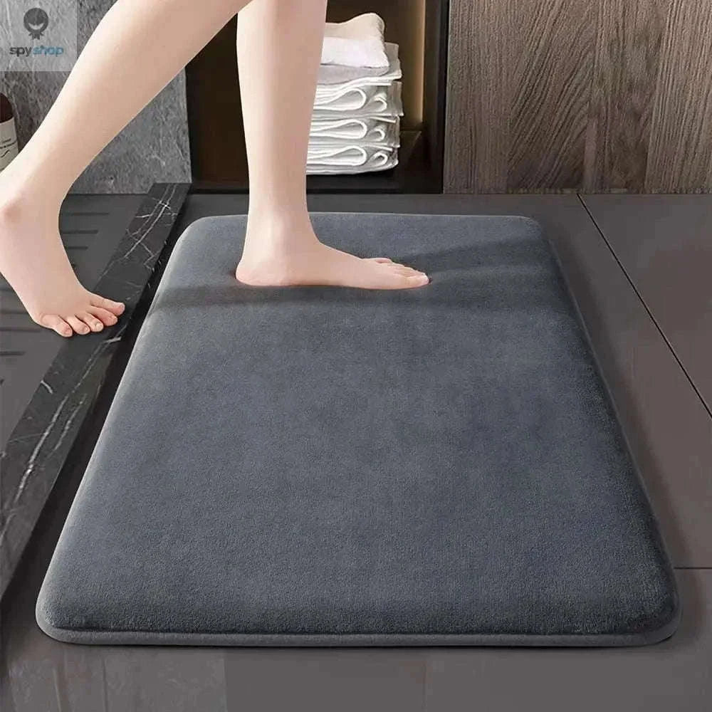 Super Absorbent Coral Velvet Bath Mat with Non-Slip Stability-01 white / 60cm x 200cm