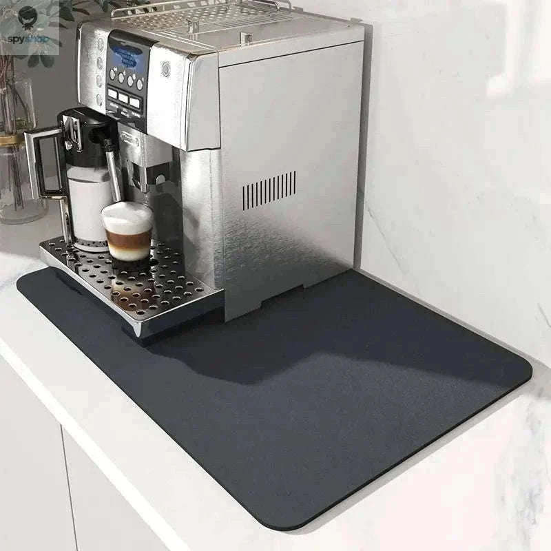 Super Absorbent Kitchen Drying Mat with Non-Slip Moisture Control-black-2PCS / 20X30CM