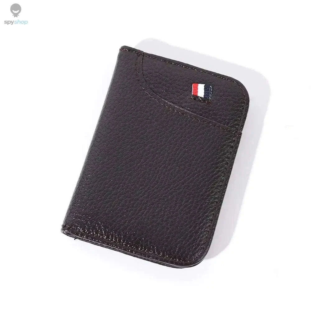 Super Slim PU Leather Card Wallet for Everyday Carry-black