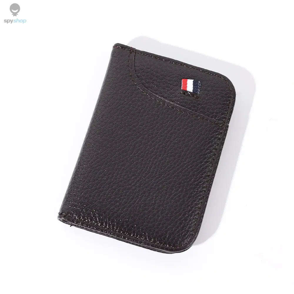 Super Slim PU Leather Card Wallet for Everyday Carry-black