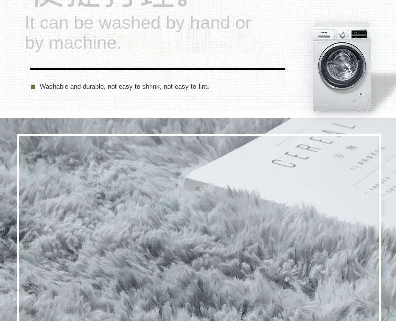 Super Soft Plush Round Rug Mat-blue / 100x100cm