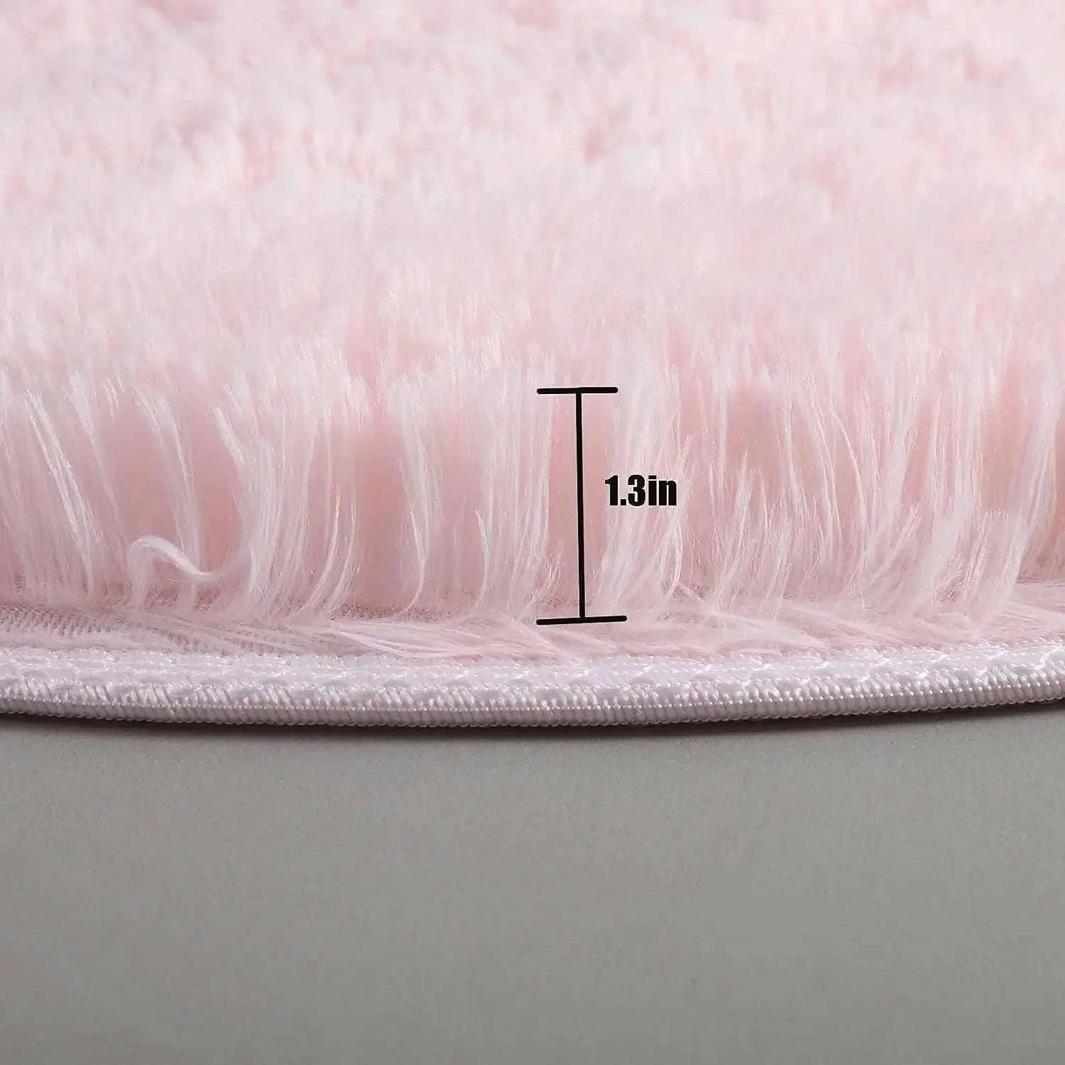 Super Soft Plush Round Rug Mat-blue / 100x100cm