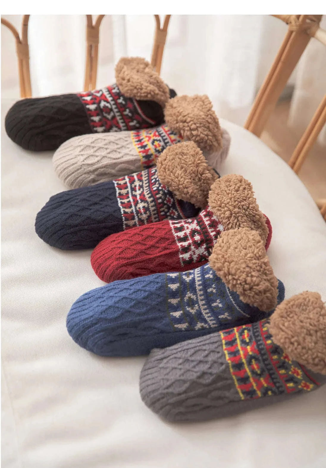 Super Warm Non-slip Floor Socks for Cozy Winter Comfort-Grey / 43-45(28cm)