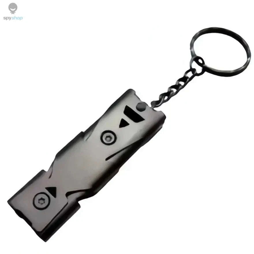 Survival Whistle Keychain – Triple-Tube Emergency Alarm for Outdoor Safety-Grey