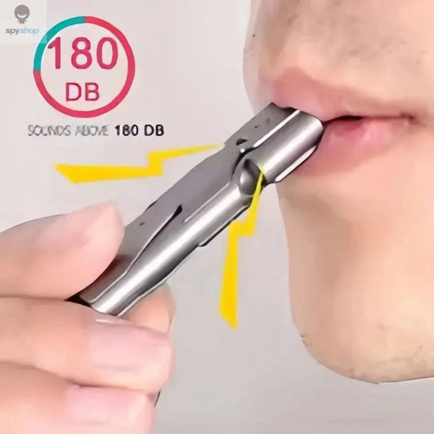 Survival Whistle Keychain – Triple-Tube Emergency Alarm for Outdoor Safety-Grey