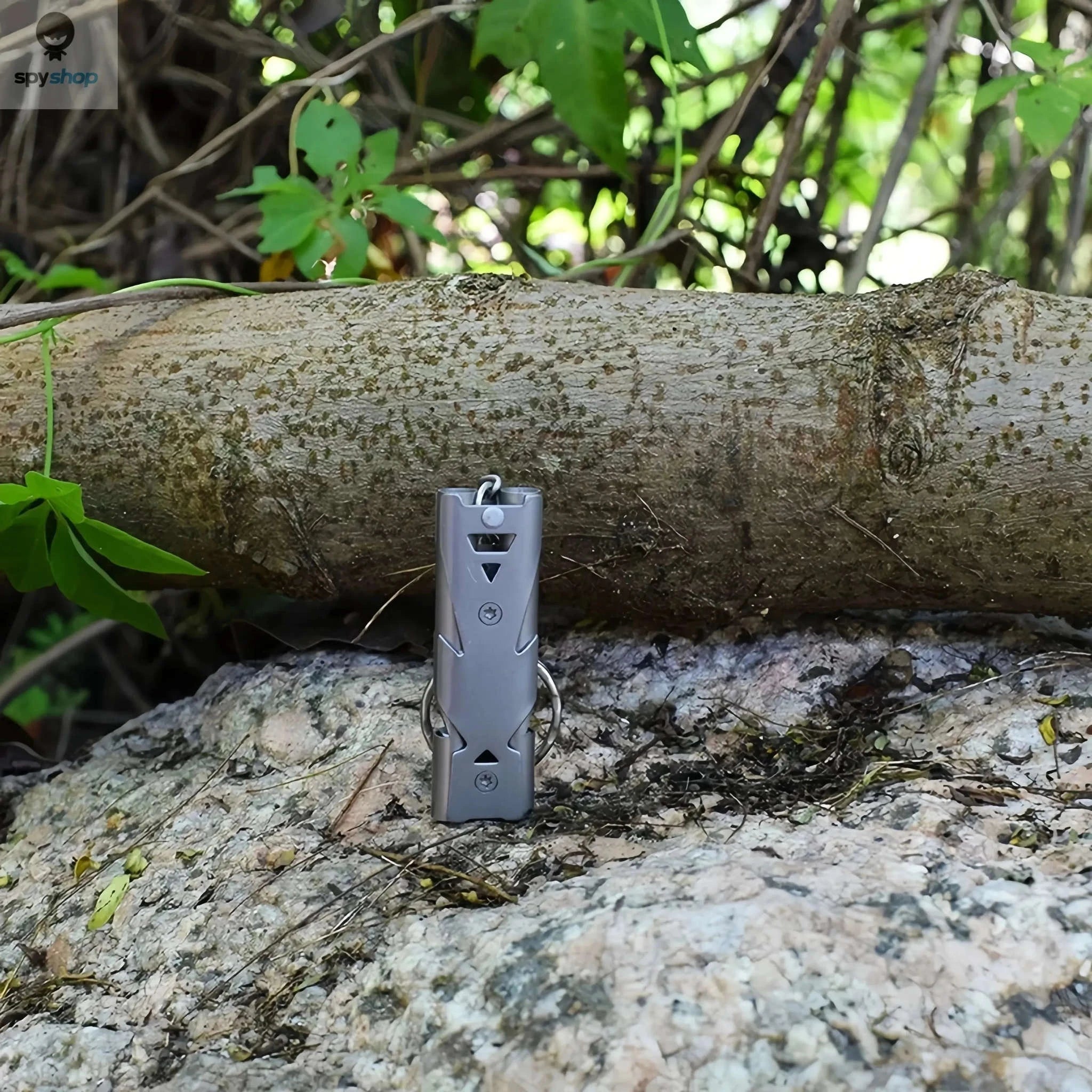 Survival Whistle Keychain – Triple-Tube Emergency Alarm for Outdoor Safety-Grey