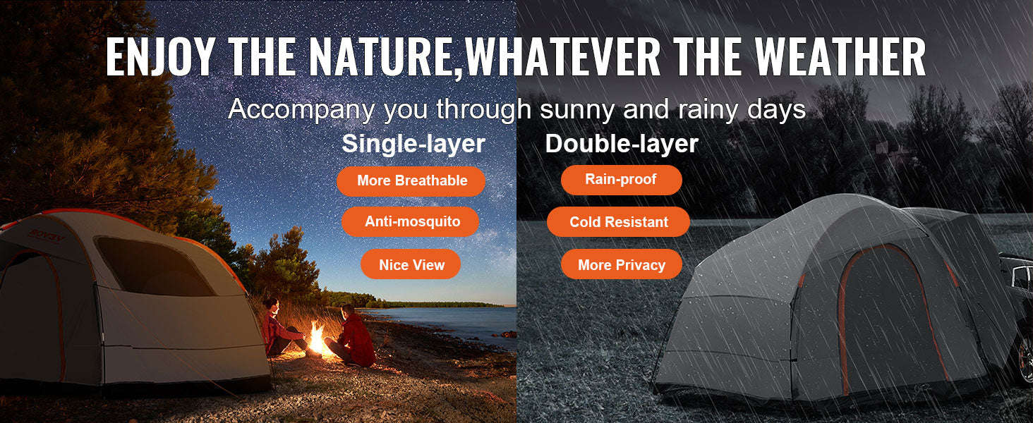 SUV Camping Tent Attachment for Rear Hatch-United States