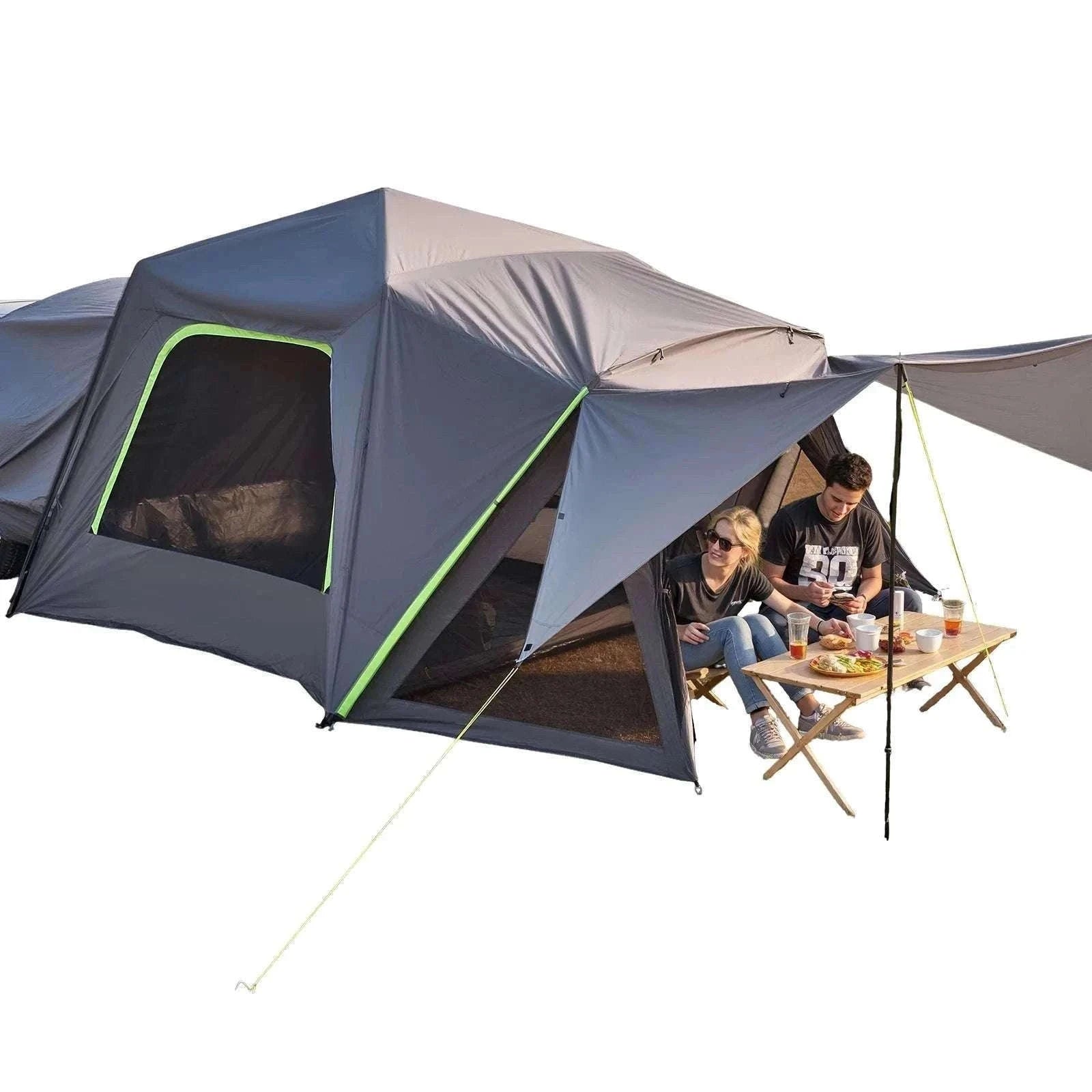 SUV Camping Tent with Awning – Waterproof Double Layer for 5–8-10x10ft / Poland