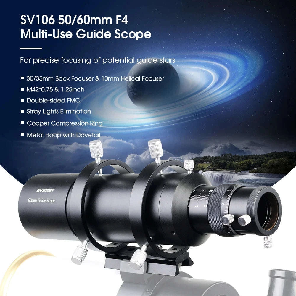 SVBONY SV106 Telescope Guide Scope 50mm/60mm F4-SV106 50mm
