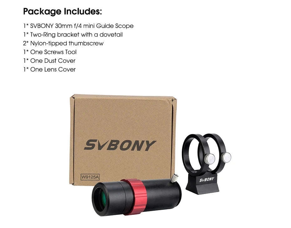 SVBONY SV165 30mm f/4 Ultra-Mini Guide Scope-SV165