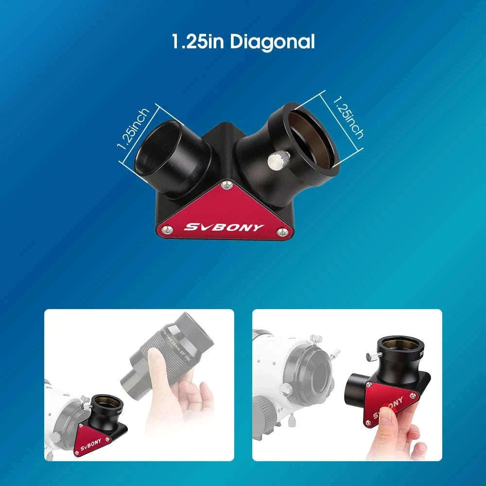 SVBONY SV188P 1.25" 90° Dielectric Mirror Diagonal-SV188P