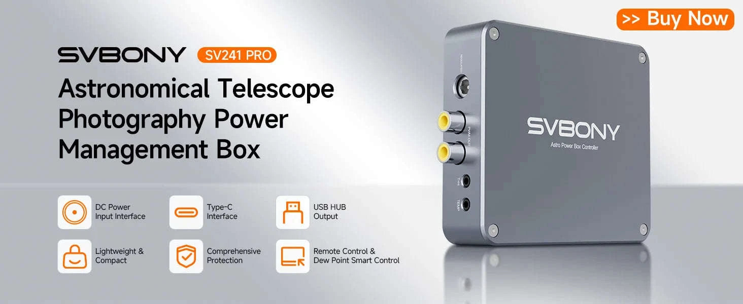 SVBONY SV241 Astronomy DC + USB Hub Power Adapter for Astrophotography-SV241X2 / CN