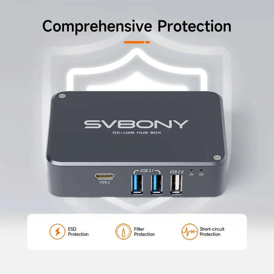 SVBONY SV241 Astronomy DC + USB Power Hub for Astrophotography-SV241X2 / CN