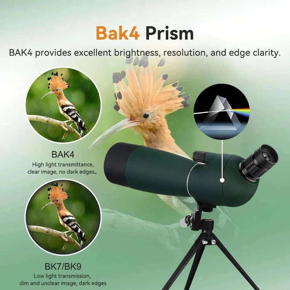 SVBONY SV28 Spotting Scope Zoom Telescope Waterproof-20-60X60-holder