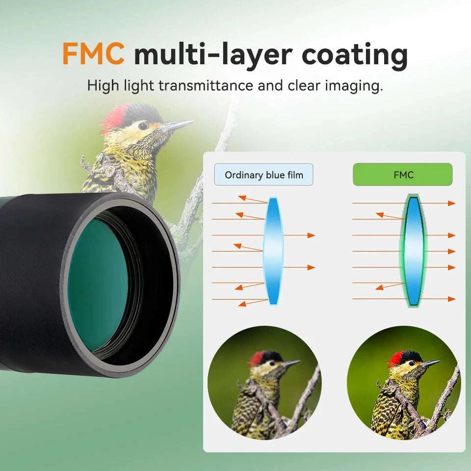 SVBONY SV28 Spotting Scope Zoom Telescope Waterproof-20-60X60-holder