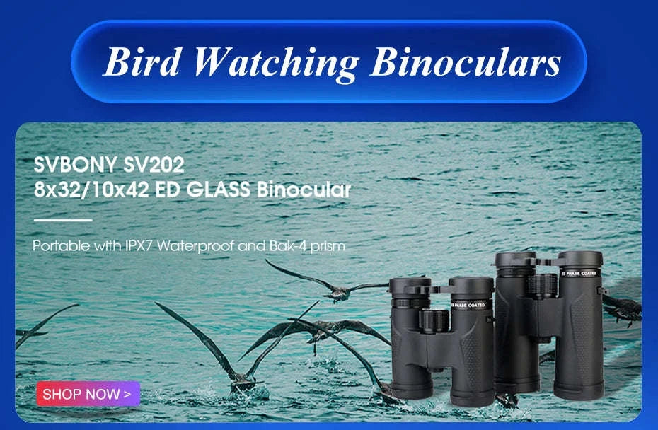 SVBONY SV47 Bird Watching Binoculars – Waterproof Outdoor Optics-8X42mm