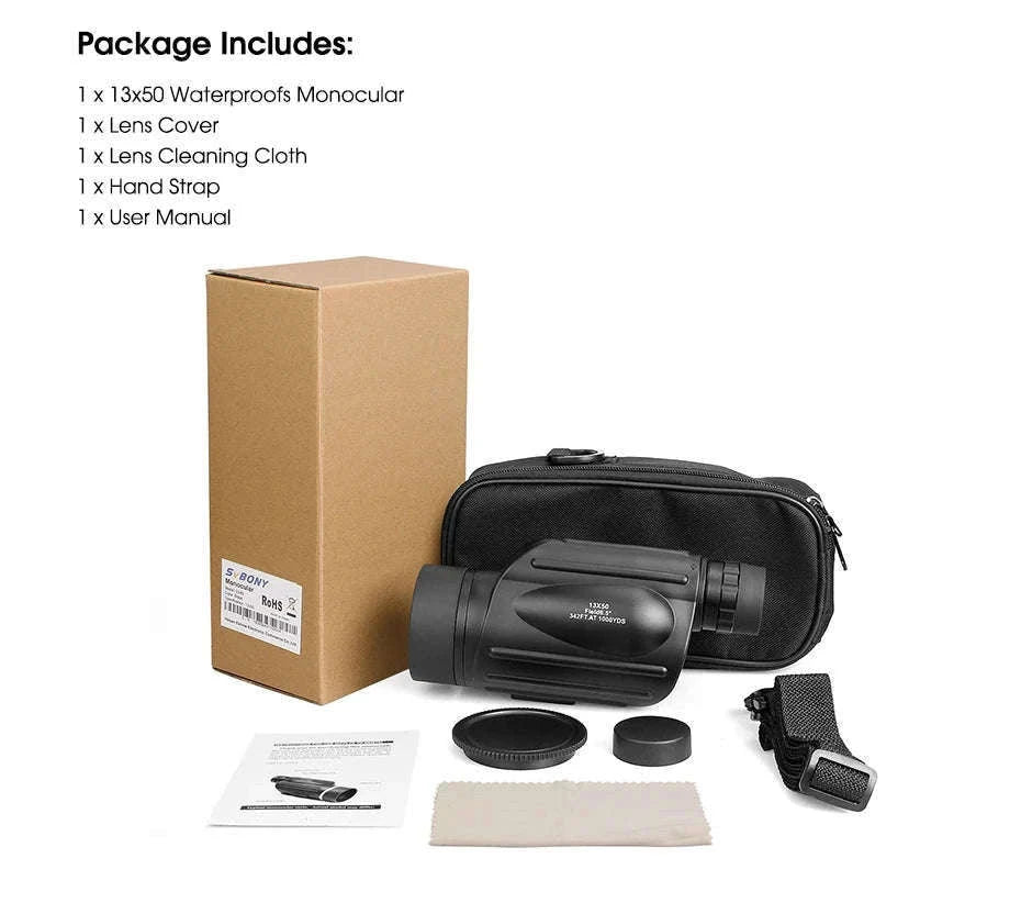 Svbony SV49 Monocular Telescope for Travel and Outdoor Viewing-SV49 10-30x50