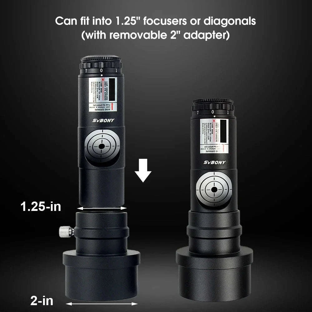 SVBONY Telescope Collimator with 2" Adapter for Newtonian Reflectors-Red Laser Collimator