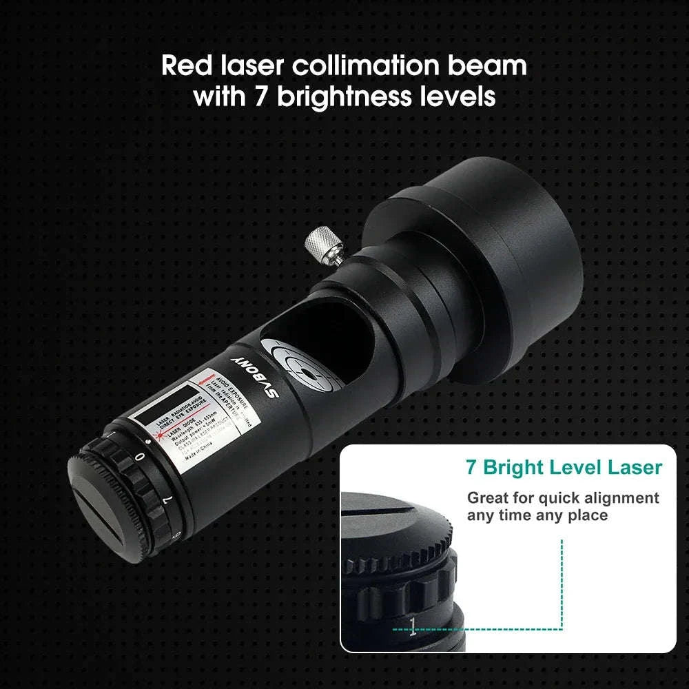 SVBONY Telescope Collimator with 2" Adapter for Newtonian Reflectors-Red Laser Collimator