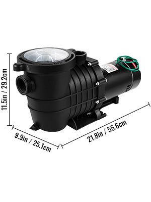 SucceBuy Swimming Pool Pump 110V/220V 5544GPH Powerful Self-priming for In/Above Ground Pool Water Circulation Strainer Basket