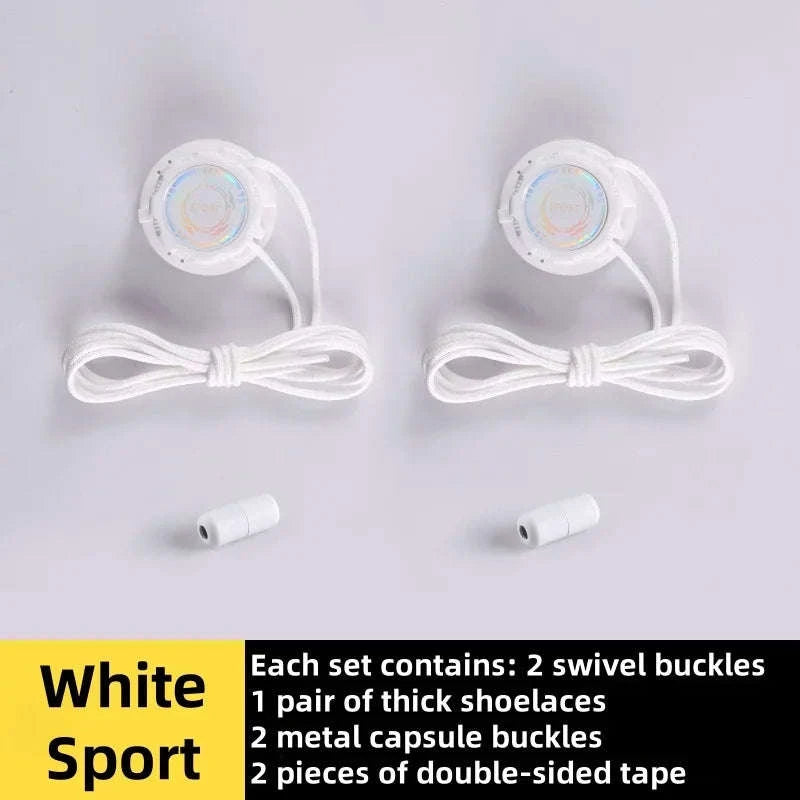 Swivel Buckle Automatic Shoelaces-Balck Sport / CHINA